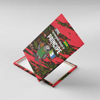 Principe Autonomous Region Canvas Wall Art with Parrot Cacao and 1995 Flag Design - Wonder Print Shop