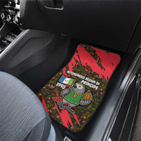 Principe Autonomous Region Car Mats with Parrot Cacao and 1995 Flag Design - Wonder Print Shop