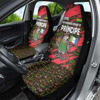 Principe Autonomous Region Car Seat Cover with Parrot Cacao and 1995 Flag Design - Wonder Print Shop