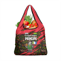 Principe Autonomous Region Grocery Bag with Parrot Cacao and 1995 Flag Design - Wonder Print Shop