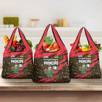 Principe Autonomous Region Grocery Bag with Parrot Cacao and 1995 Flag Design - Wonder Print Shop