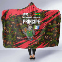Principe Autonomous Region Hooded Blanket with Parrot Cacao and 1995 Flag Design - Wonder Print Shop