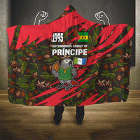 Principe Autonomous Region Hooded Blanket with Parrot Cacao and 1995 Flag Design - Wonder Print Shop