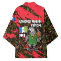 Principe Autonomous Region Kimono with Parrot Cacao and 1995 Flag Design - Wonder Print Shop