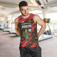 Principe Autonomous Region Men Tank Top with Parrot Cacao and 1995 Flag Design - Wonder Print Shop