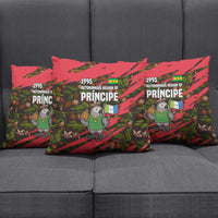 Principe Autonomous Region Pillow Cover with Parrot Cacao and 1995 Flag Design - Wonder Print Shop
