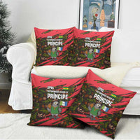 Principe Autonomous Region Pillow Cover with Parrot Cacao and 1995 Flag Design - Wonder Print Shop