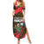 Principe Autonomous Region Summer Maxi Dress with Parrot Cacao and 1995 Flag Design - Wonder Print Shop