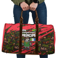 Principe Autonomous Region Travel Bag with Parrot Cacao and 1995 Flag Design - Wonder Print Shop