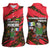 Principe Autonomous Region Women Sleeveless Polo Shirt with Parrot Cacao and 1995 Flag Design - Wonder Print Shop