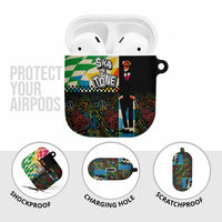 Ska Two Tone AirPods Case with Colorful Checkerboard Music Art Carnival Festival - Wonder Print Shop