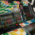 Ska Two Tone Back Car Seat Cover with Colorful Checkerboard Music Art Carnival Festival - Wonder Print Shop