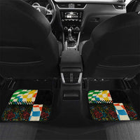 Ska Two Tone Car Mats with Colorful Checkerboard Music Art Carnival Festival - Wonder Print Shop