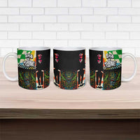 Ska Two Tone Ceramic Mug with Colorful Checkerboard Music Art Carnival Festival - Wonder Print Shop