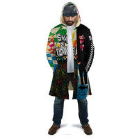 Ska Two Tone Cloak with Colorful Checkerboard Music Art Carnival Festival - Wonder Print Shop