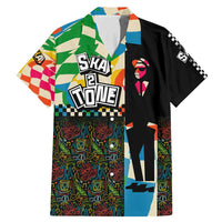 Ska Two Tone Family Matching Mermaid Dress and Hawaiian Shirt with Colorful Checkerboard Music Art Carnival Festival - Wonder Print Shop