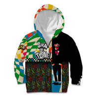 Ska Two Tone Kid Hoodie with Colorful Checkerboard Music Art Carnival Festival - Wonder Print Shop