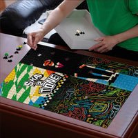 Ska Two Tone Puzzle with Colorful Checkerboard Music Art Carnival Festival - Wonder Print Shop