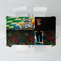Ska Two Tone Tablecloth with Colorful Checkerboard Music Art Carnival Festival - Wonder Print Shop