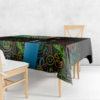 Ska Two Tone Tablecloth with Colorful Checkerboard Music Art Carnival Festival - Wonder Print Shop