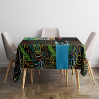 Ska Two Tone Tablecloth with Colorful Checkerboard Music Art Carnival Festival - Wonder Print Shop