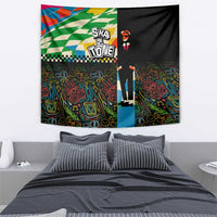 Ska Two Tone Tapestry with Colorful Checkerboard Music Art Carnival Festival - Wonder Print Shop