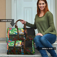 Ska Two Tone Travel Bag with Colorful Checkerboard Music Art Carnival Festival - Wonder Print Shop