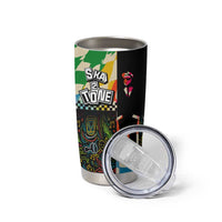 Ska Two Tone Tumbler Cup with Colorful Checkerboard Music Art Carnival Festival - Wonder Print Shop
