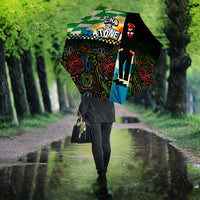 Ska Two Tone Umbrella with Colorful Checkerboard Music Art Carnival Festival - Wonder Print Shop