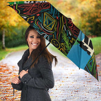 Ska Two Tone Umbrella with Colorful Checkerboard Music Art Carnival Festival - Wonder Print Shop