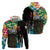Ska Two Tone Zip Hoodie with Colorful Checkerboard Music Art Carnival Festival - Wonder Print Shop