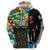 Ska Two Tone Zip Hoodie with Colorful Checkerboard Music Art Carnival Festival - Wonder Print Shop