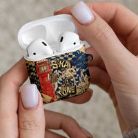 Ska 2 Tone AirPods Case Big Ben Dance Two Tone Blue Checkerboard - Wonder Print Shop