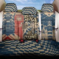 Ska 2 Tone Back Car Seat Cover Big Ben Dance Two Tone Blue Checkerboard - Wonder Print Shop