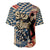 Ska 2 Tone Baseball Jersey Big Ben Dance Two Tone Blue Checkerboard - Wonder Print Shop