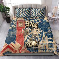 Ska 2 Tone Bedding Set Big Ben Dance Two Tone Blue Checkerboard - Wonder Print Shop