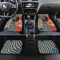 Ska 2 Tone Car Mats Big Ben Dance Two Tone Blue Checkerboard - Wonder Print Shop