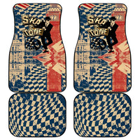 Ska 2 Tone Car Mats Big Ben Dance Two Tone Blue Checkerboard - Wonder Print Shop