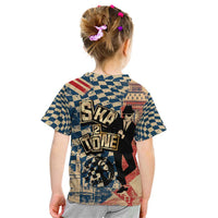 Ska 2 Tone Kid T Shirt Big Ben Dance Two Tone Blue Checkerboard - Wonder Print Shop