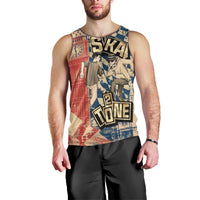 Ska 2 Tone Men Tank Top Big Ben Dance Two Tone Blue Checkerboard - Wonder Print Shop