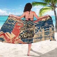 Ska 2 Tone Sarong Big Ben Dance Two Tone Blue Checkerboard - Wonder Print Shop