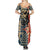 Ska 2 Tone Summer Maxi Dress Big Ben Dance Two Tone Blue Checkerboard - Wonder Print Shop