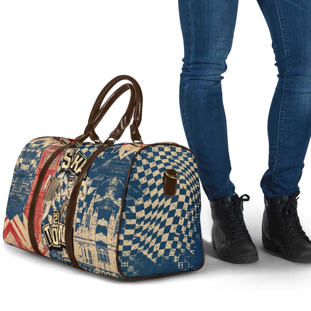 Ska 2 Tone Travel Bag Big Ben Dance Two Tone Blue Checkerboard - Wonder Print Shop