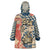 Ska 2 Tone Wearable Blanket Hoodie Big Ben Dance Two Tone Blue Checkerboard - Wonder Print Shop