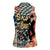 Ska 2 Tone Women Sleeveless Polo Shirt Big Ben Dance Two Tone Blue Checkerboard - Wonder Print Shop