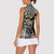 Ska 2 Tone Women Sleeveless Polo Shirt Big Ben Dance Two Tone Blue Checkerboard - Wonder Print Shop