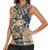 Ska 2 Tone Women Sleeveless Polo Shirt Big Ben Dance Two Tone Blue Checkerboard - Wonder Print Shop