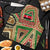 Darfur Sudan Apron with Red Green Beige Tribal Pattern - Wonder Print Shop