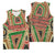 Darfur Sudan Basketball Jersey with Red Green Beige Tribal Pattern - Wonder Print Shop