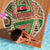 Darfur Sudan Beach Blanket with Red Green Beige Tribal Pattern - Wonder Print Shop